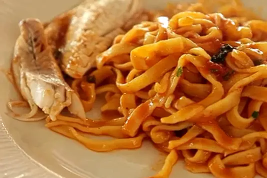 Piatto di pesce del Ristorante La Valletta a Valmontone